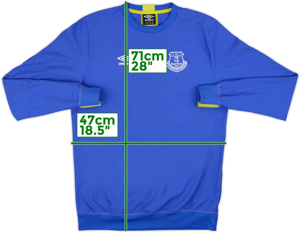 2015-16 Everton Umbro Sweat Top - 8/10 - (XL.Boys)