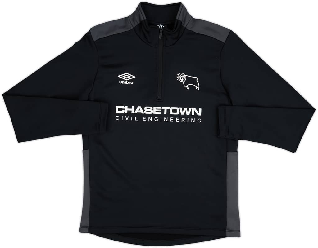 2020-21 Derby County Umbro 1/4 Zip Drill Top - 9/10 - (M)