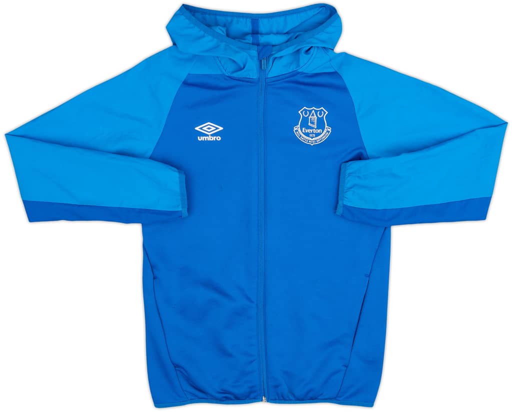 2017-18 Everton Umbro Hooded Track Jacket - 6/10 - (L.Boys)