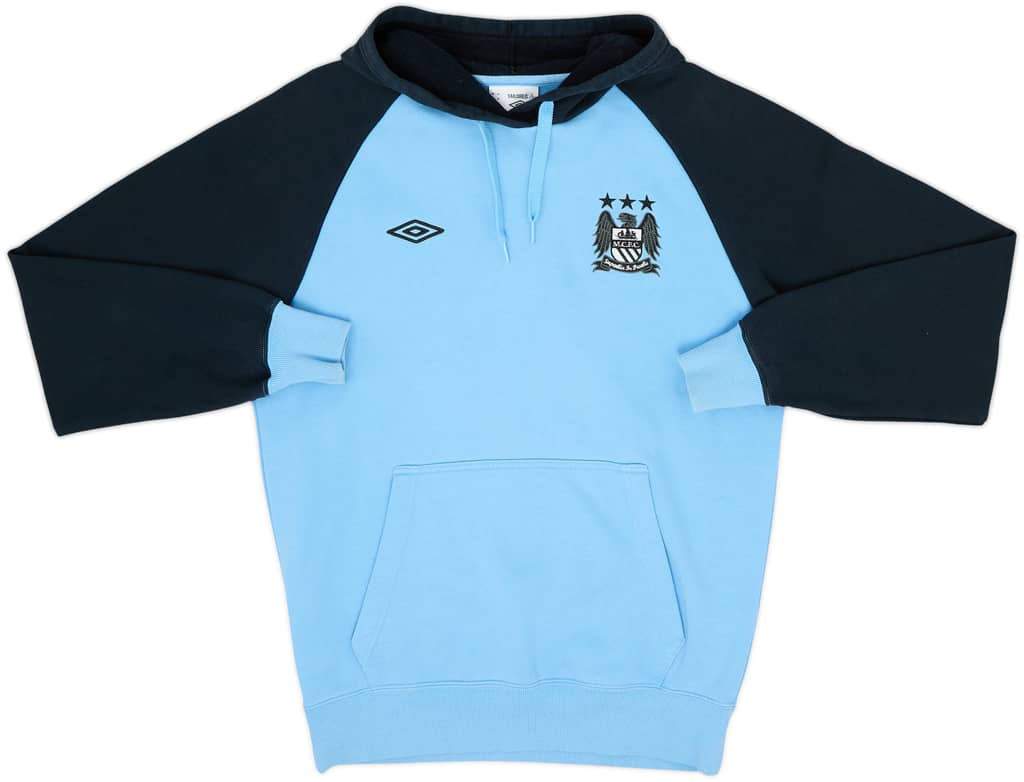 2012-13 Manchester City Umbro Hooded Sweat Top - 9/10 - (M)
