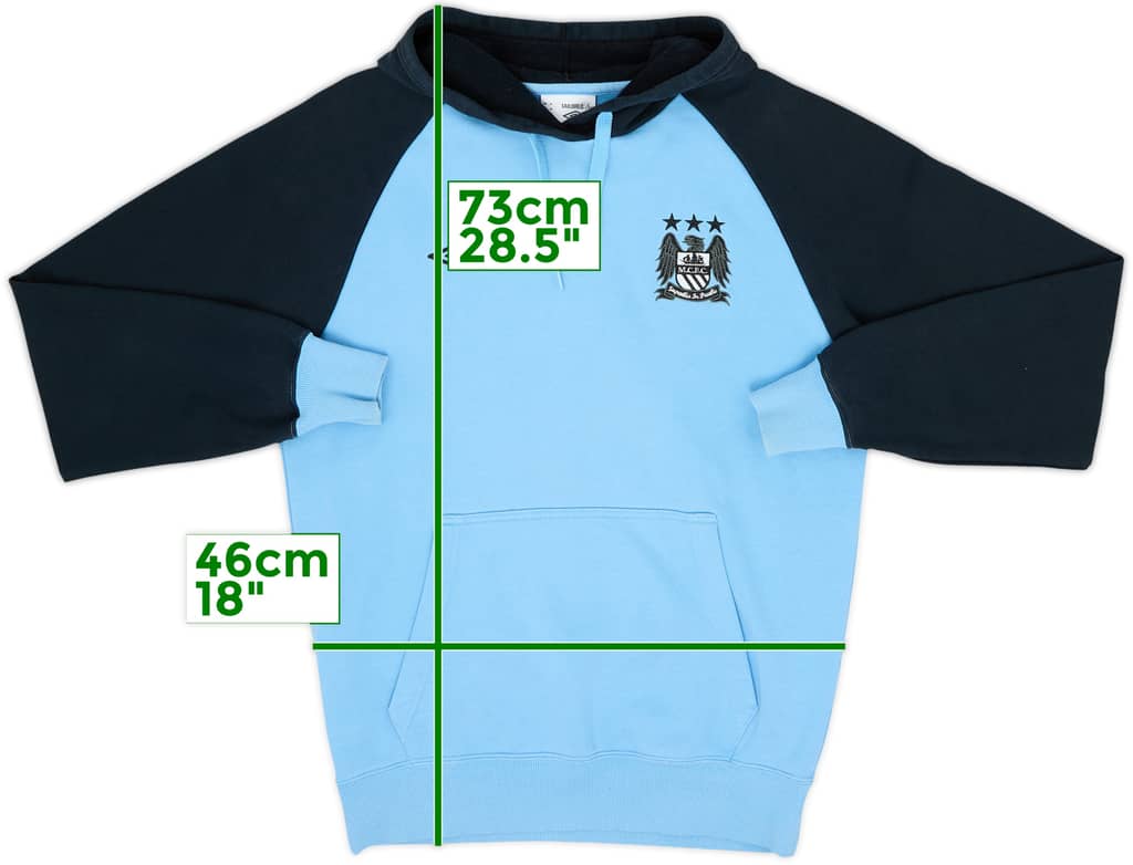 2012-13 Manchester City Umbro Hooded Sweat Top - 9/10 - (M)