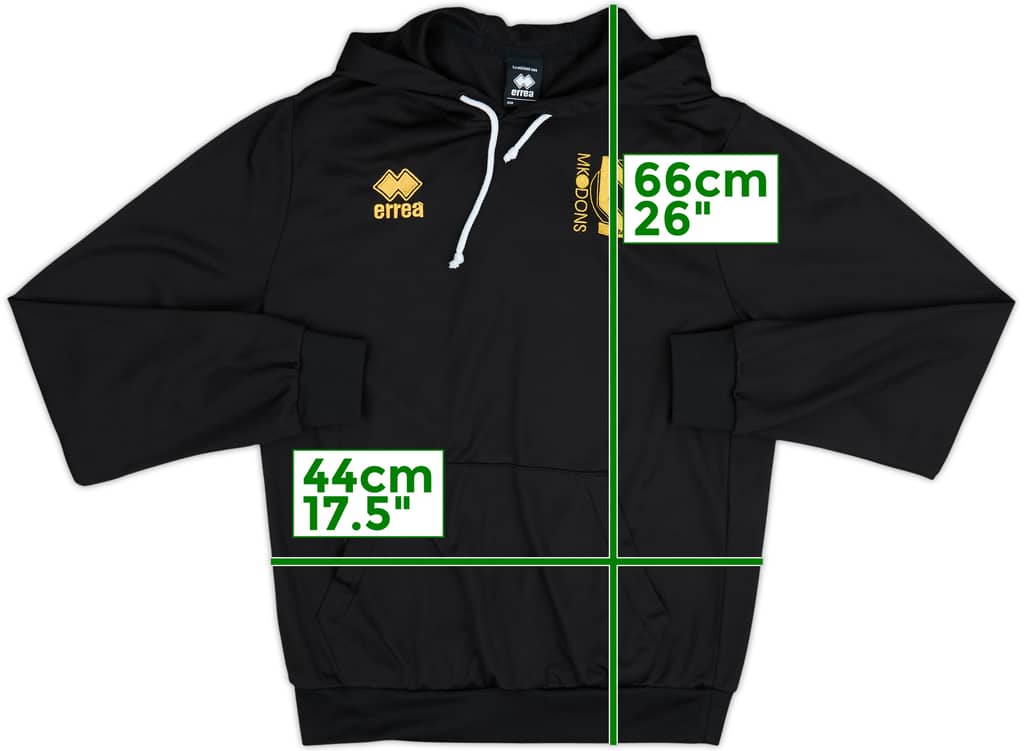 2016-17 MK Dons Errea Hooded Sweat Top - 10/10 - (M)