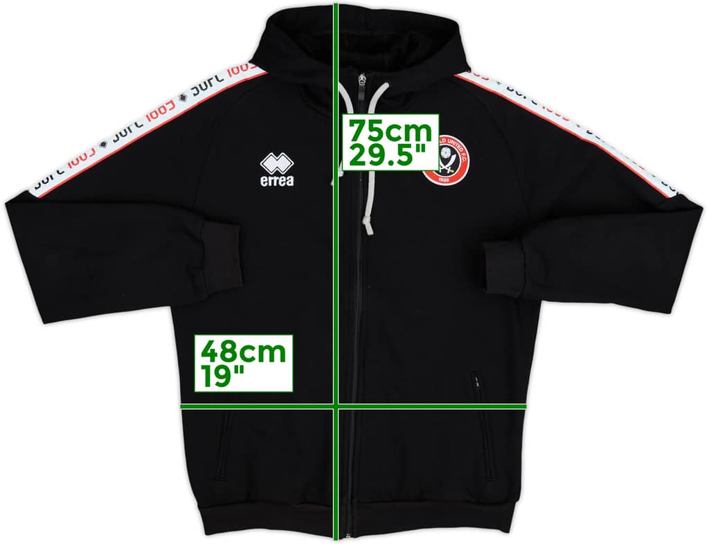 2022-23 Sheffield United Errea Hooded Sweat Top - 10/10 - (L)