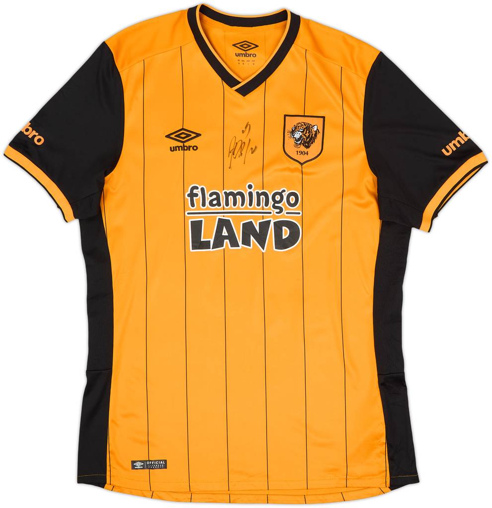 2015-16 Hull City Signed Home Shirt - 8/10 - (M)
