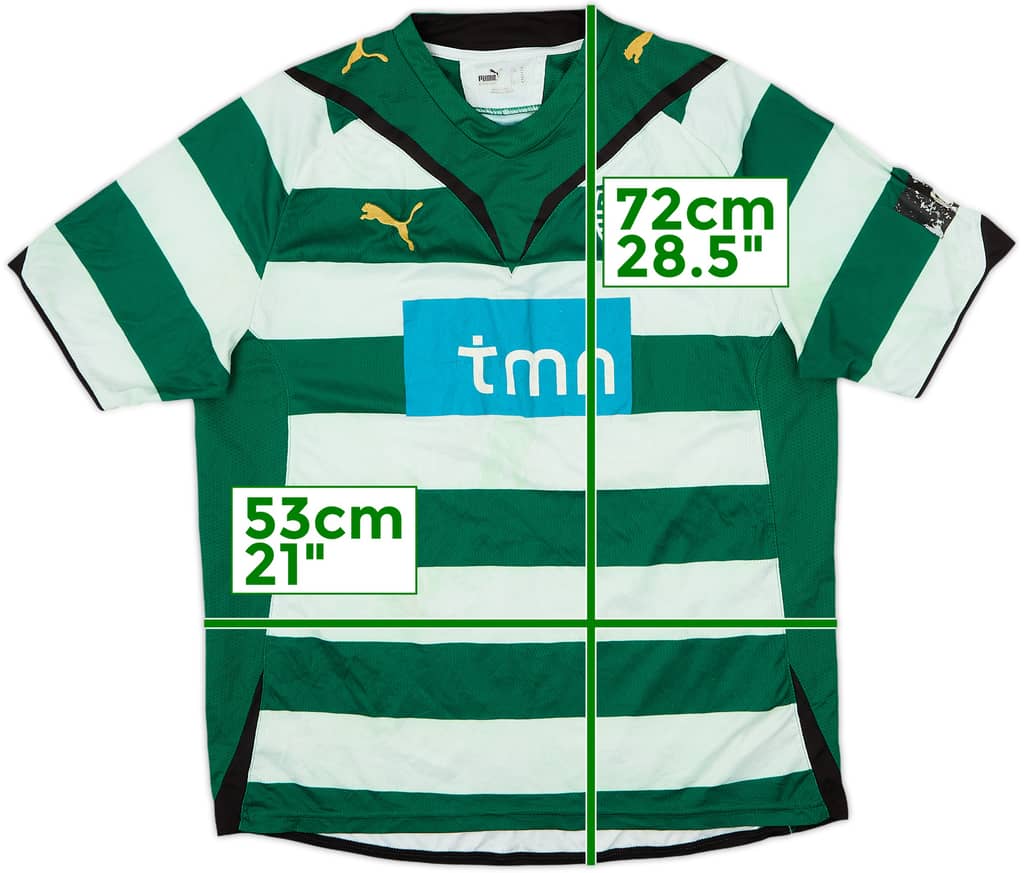 2009-10 Sporting CP Home Shirt - 4/10 - (M)