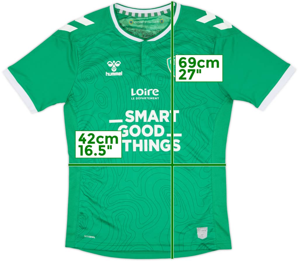 2022-23 Saint Etienne Home Shirt - 8/10 - (S)