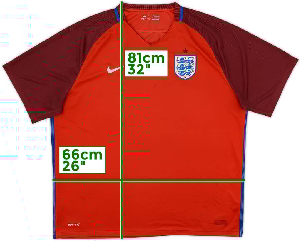 2016-17 England Away Shirt - 5/10 - (3XL)