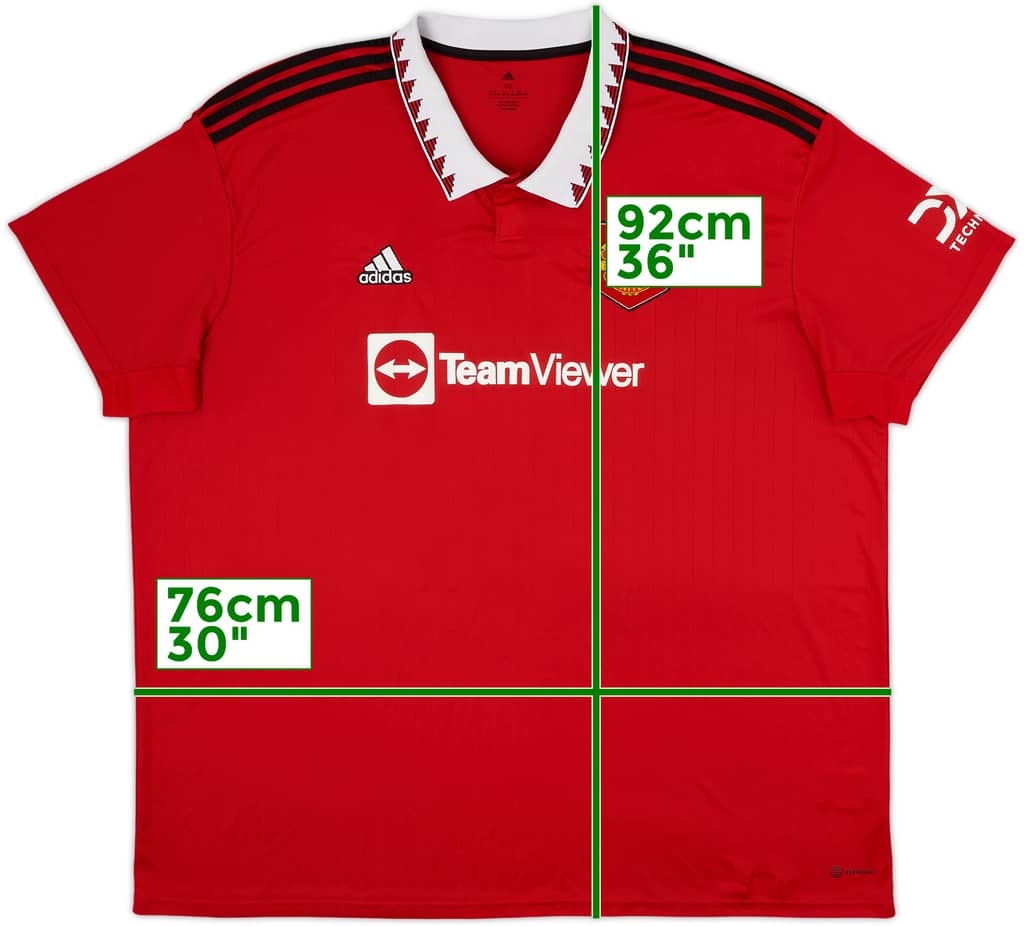 2022-23 Manchester United Home Shirt - 7/10 - (4XL)