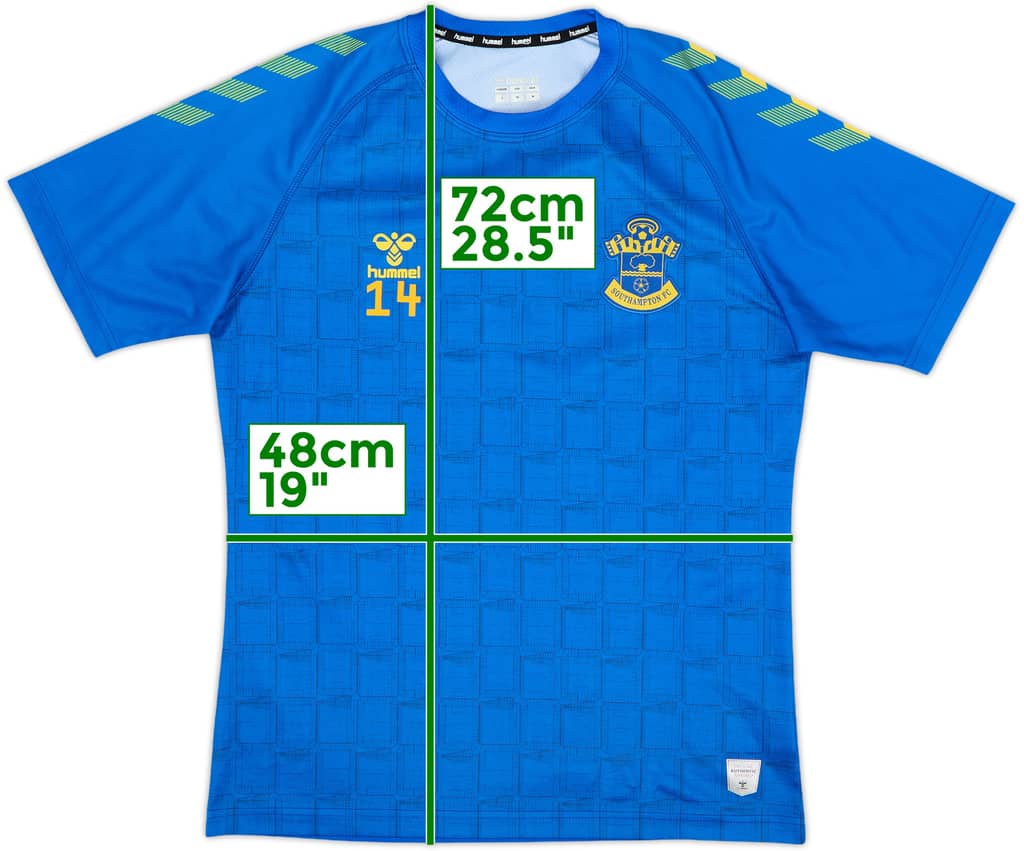 2021-22 Southampton Player Issue Hummel Training Shirt #14 - 10/10 - (S)