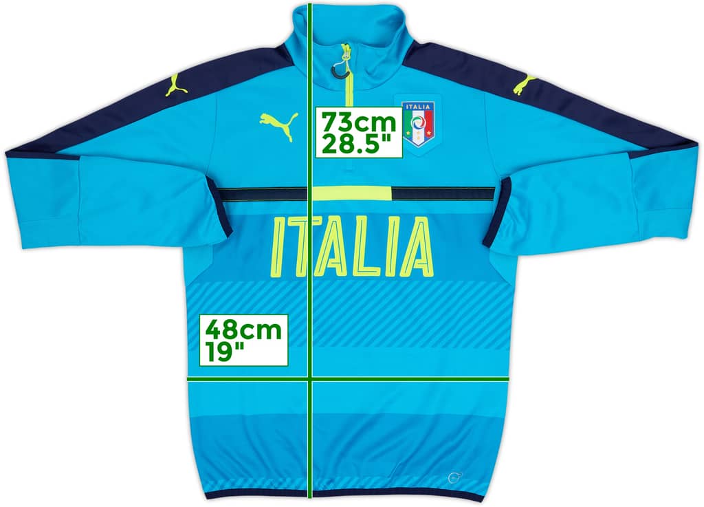 2016-17 Italy Puma 1/4 Zip Drill Top - 8/10 - (S)