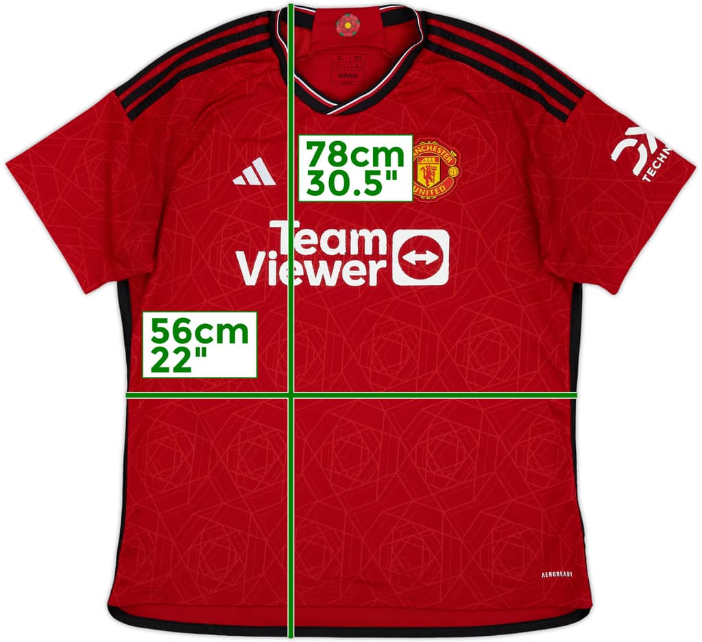 2023-24 Manchester United Home Shirt - 5/10 - (XL)