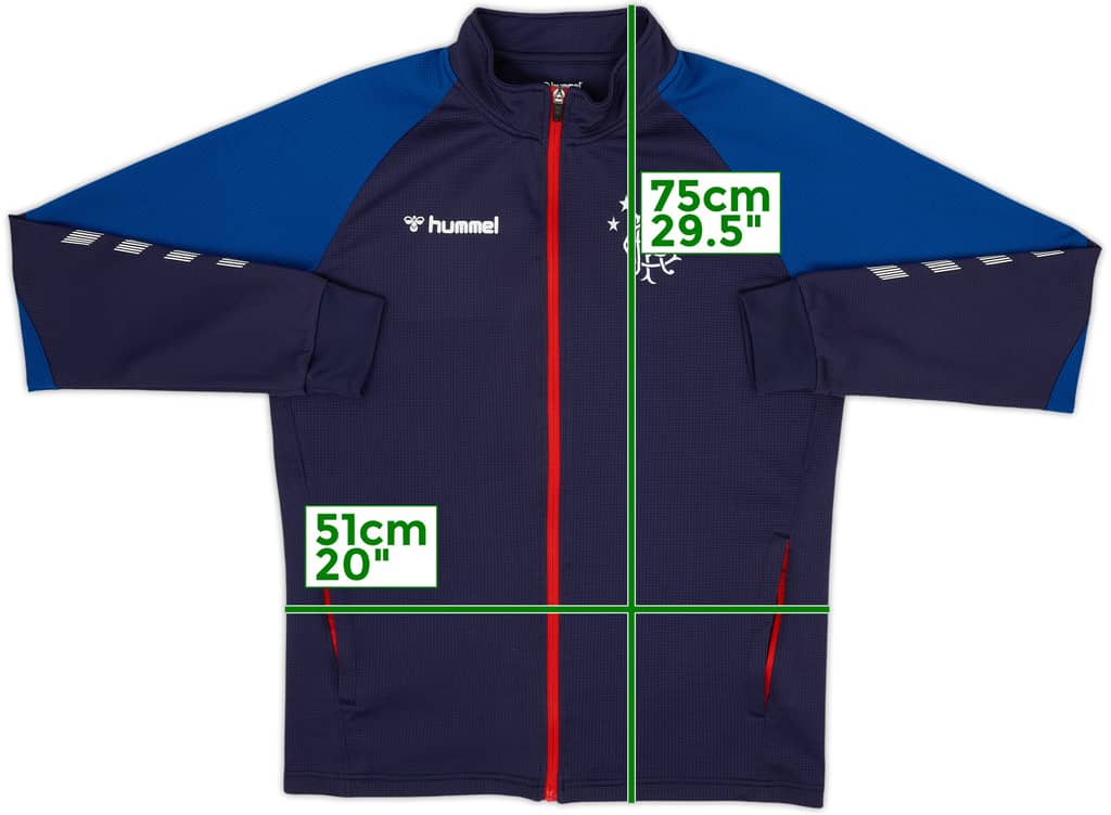 2018-19 Rangers Hummel Track Jacket - 9/10 - (L)