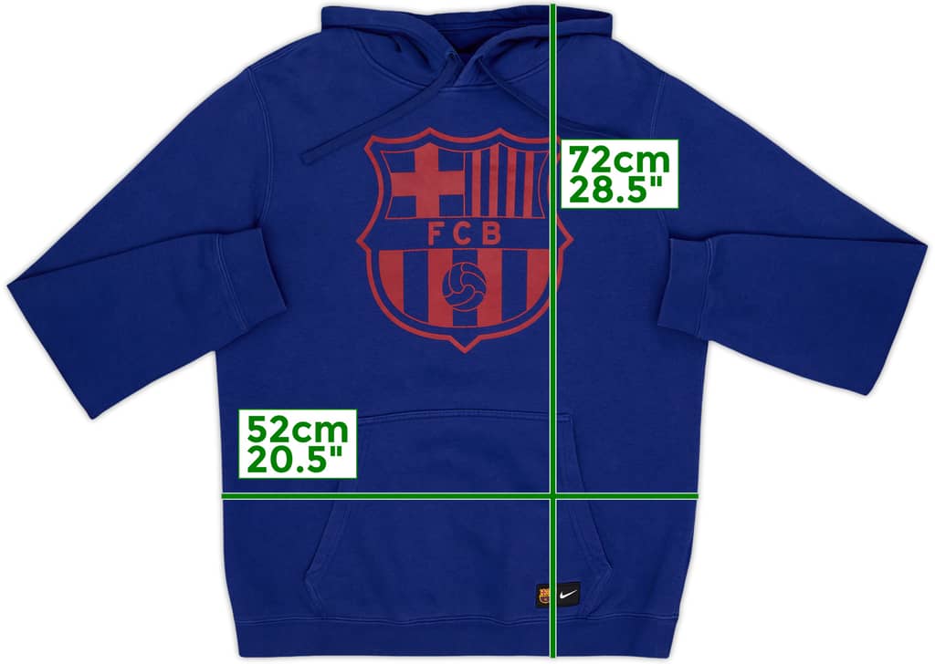 2015-16 Barcelona Nike Hooded Top - 8/10 - (L)