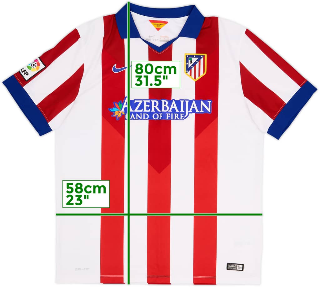 2014-15 Atletico Madrid Home Shirt - 8/10 - (XL)