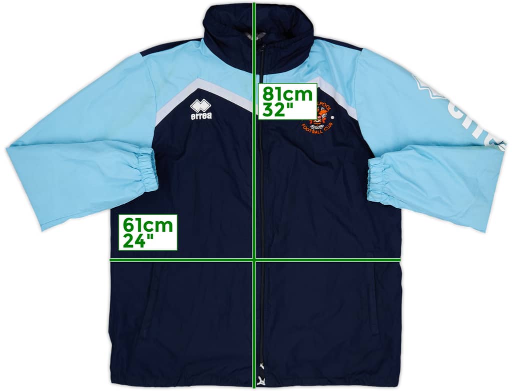 2016-17 Blackpool Errea Hooded Rain Jacket - 5/10 - (XL)