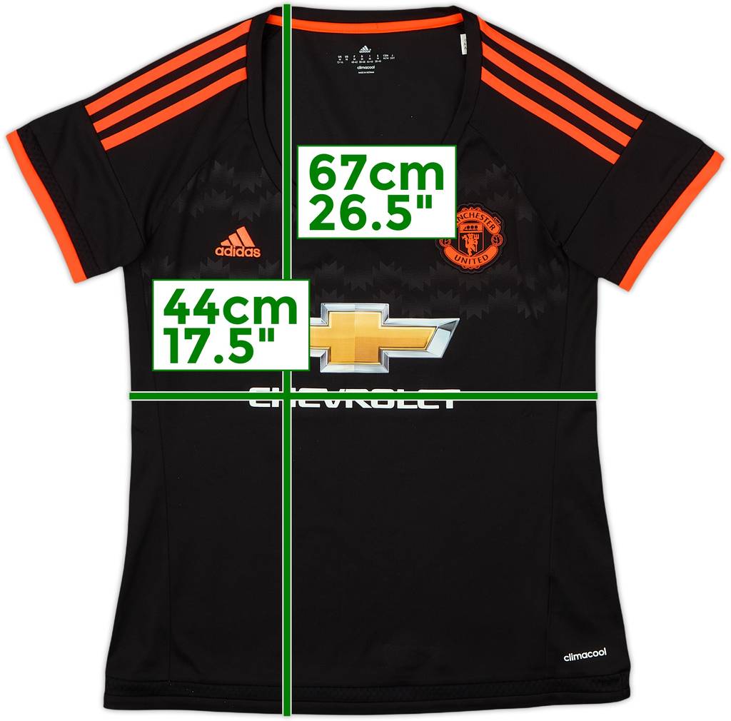 2015-16 Manchester United Third Shirt - 9/10 - (Women's M)