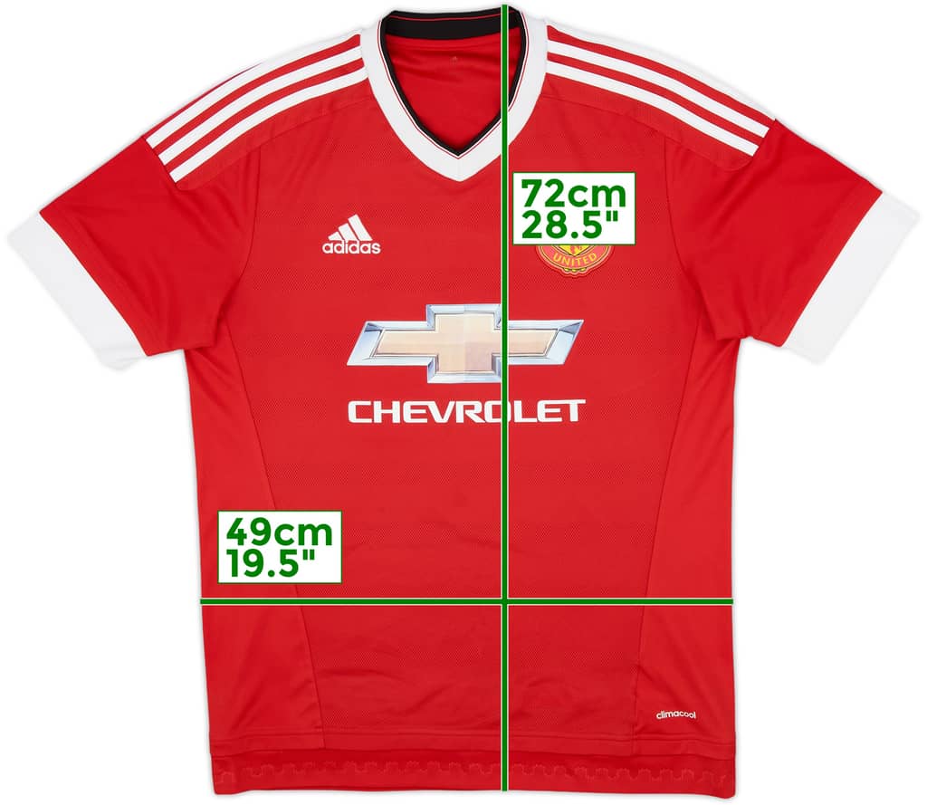 2015-16 Manchester United Home Shirt - 5/10 - (L)