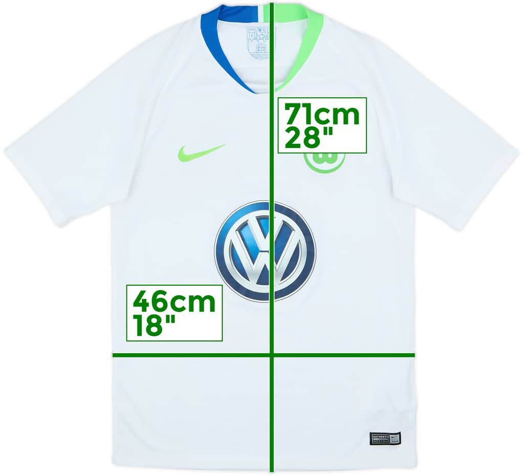 Camiseta de visitante del Wolfsburg 2018-19 - 6/10 - (S)