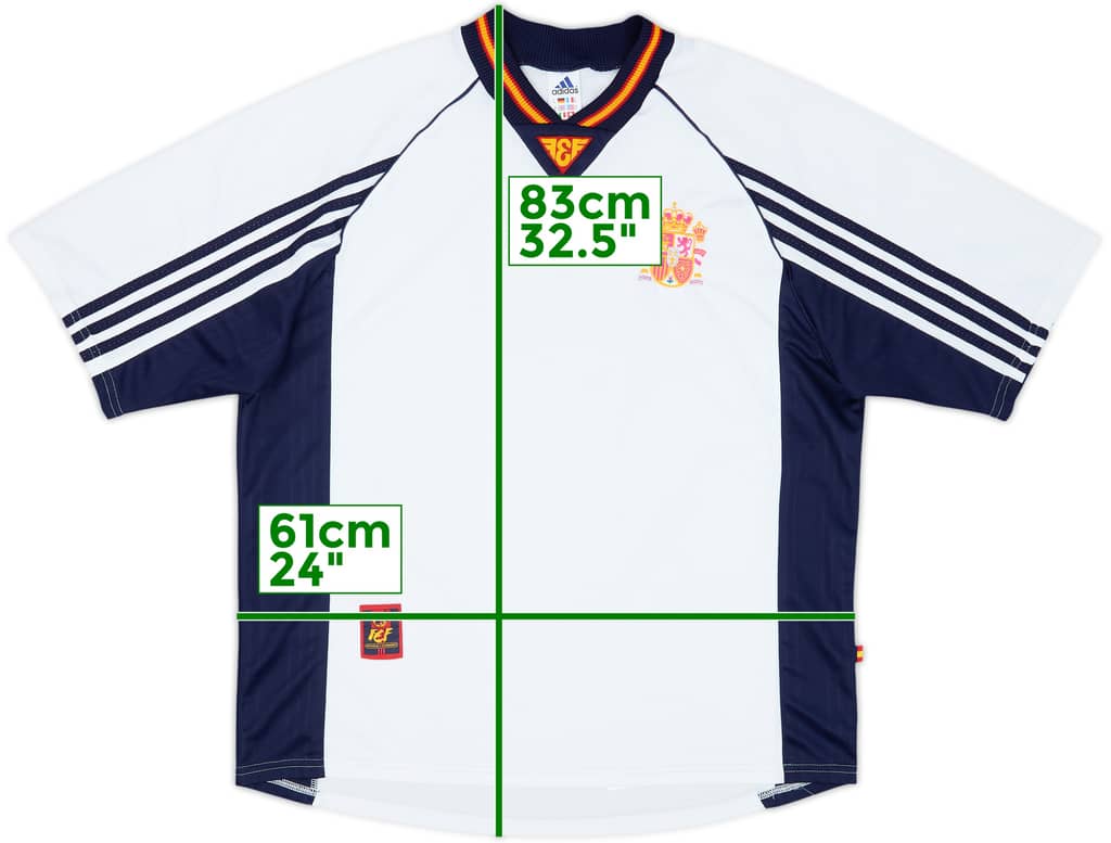 Camiseta de visitante de España 1998-99 - 5/10 - (XL)