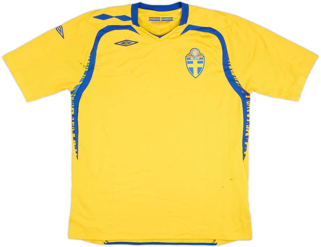2007-09 Sweden Home Shirt - 5/10 - (XL)