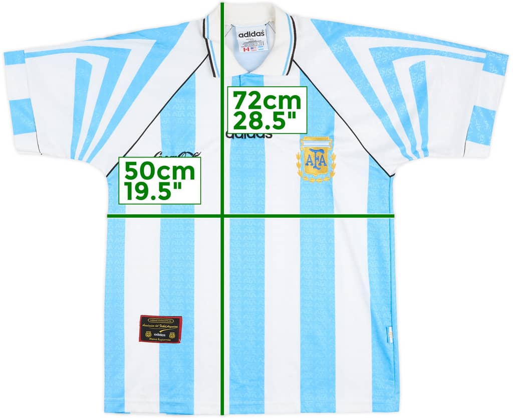 1996-98 Argentina Home/Training Shirt - 8/10 - (M)