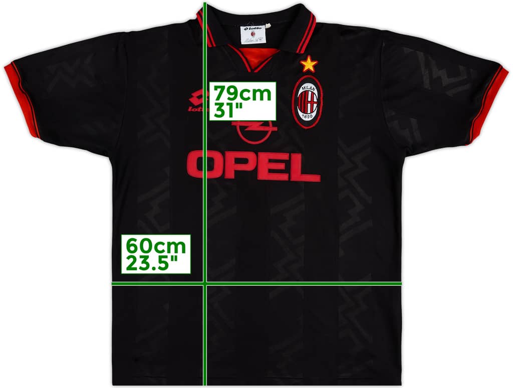 1996-97 AC Milan Third Shirt - 8/10 - (XXL)