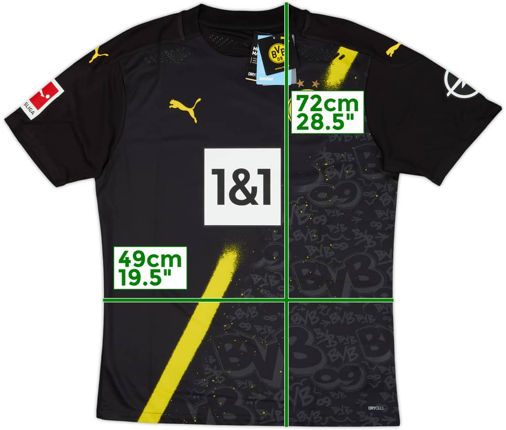 2020-21 Borussia Dortmund Authentic Away Shirt (L)