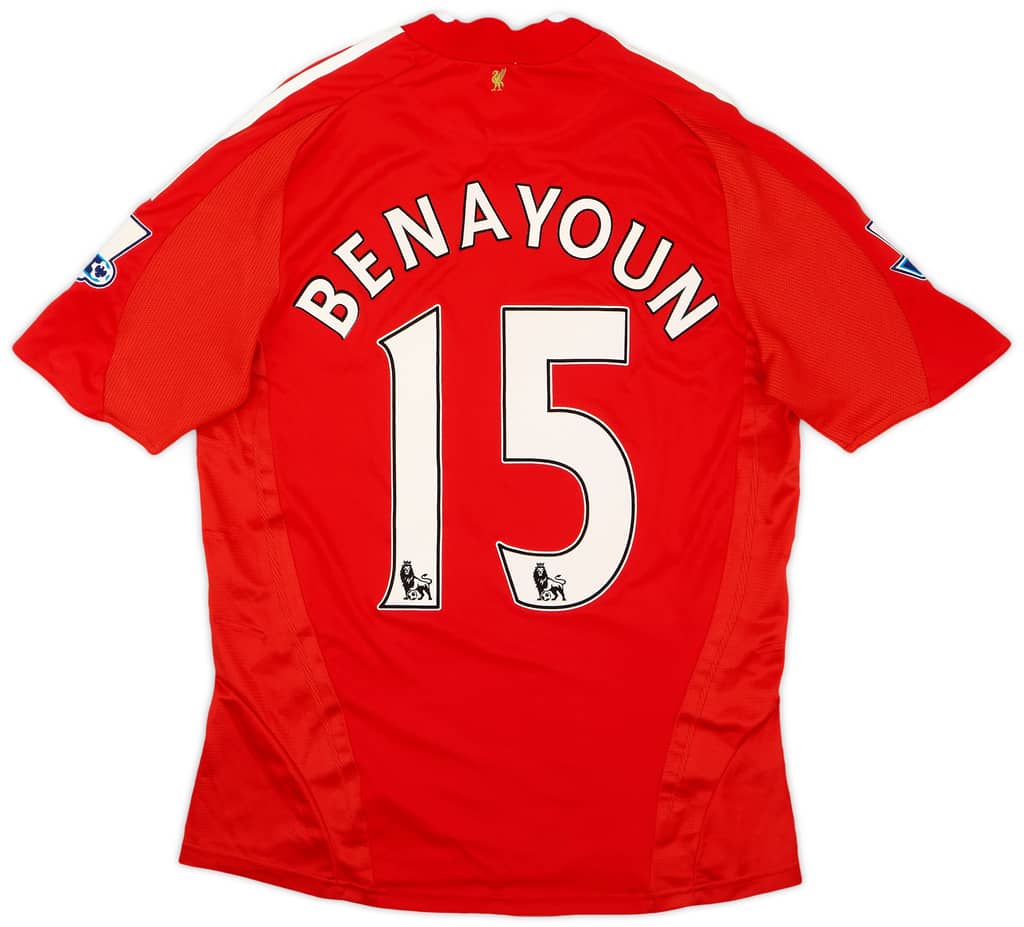 2008-10 Liverpool Player Issue Home Shirt Benayoun #15 - 10/10 - (M)