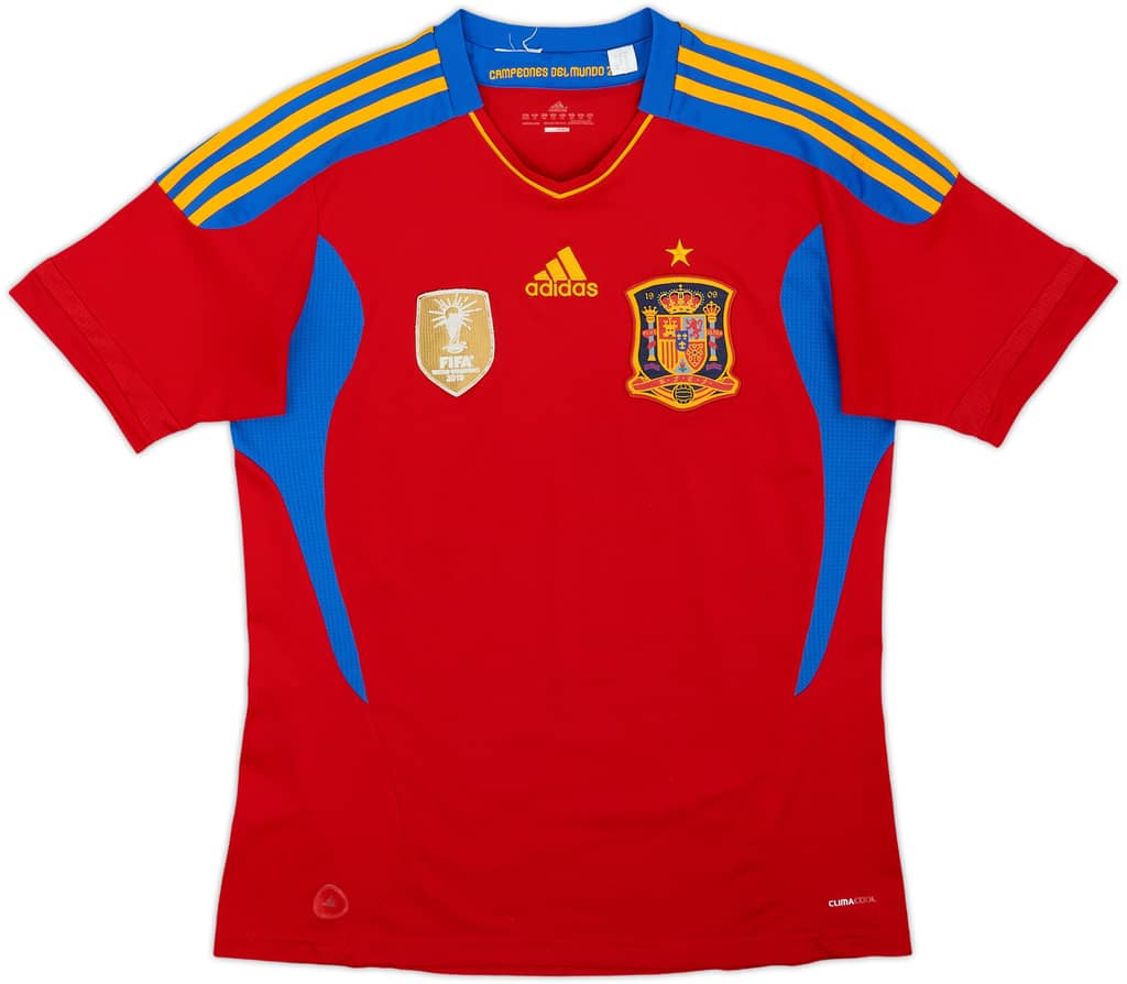 2010-11 Spain Home Shirt - 4/10 - (XL.Boys)