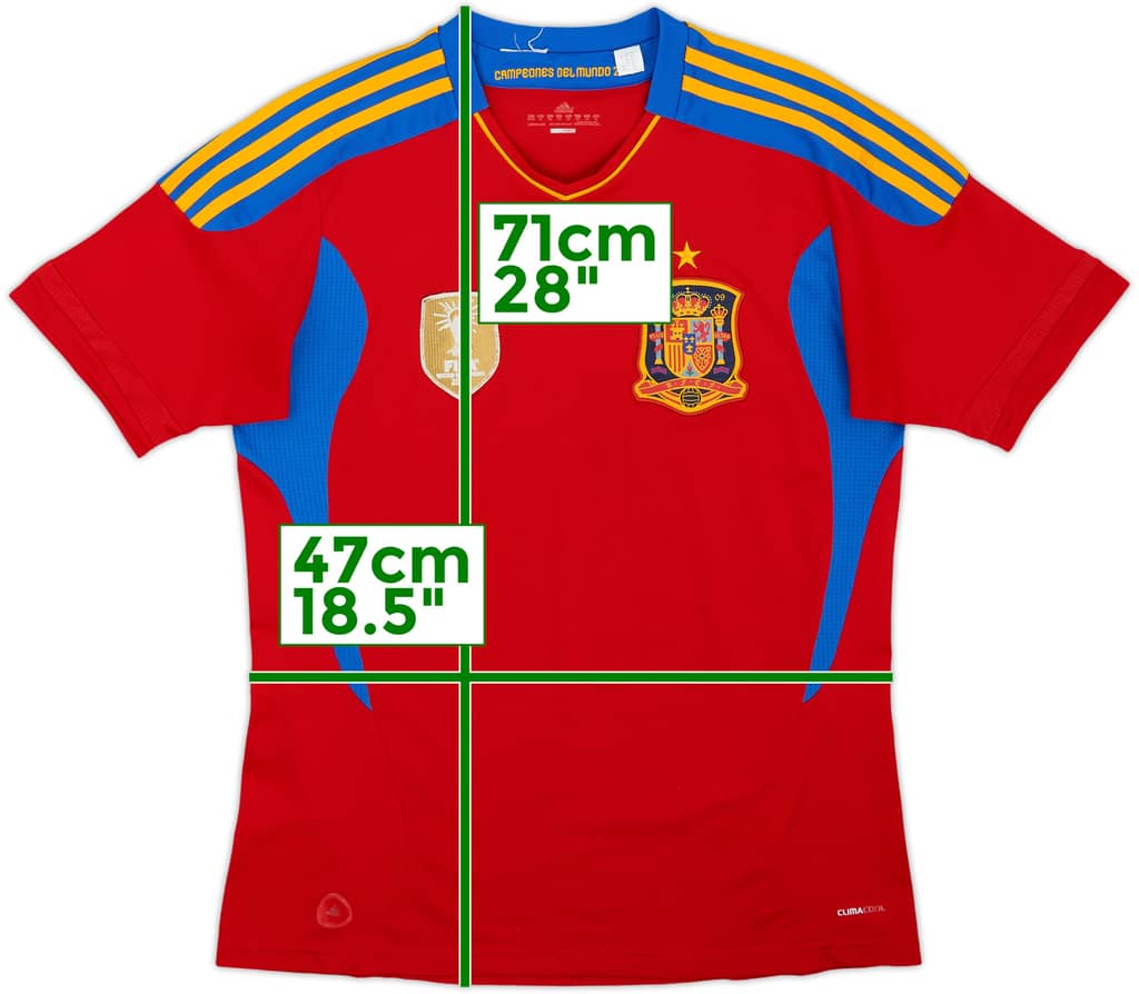 2010-11 Spain Home Shirt - 4/10 - (XL.Boys)