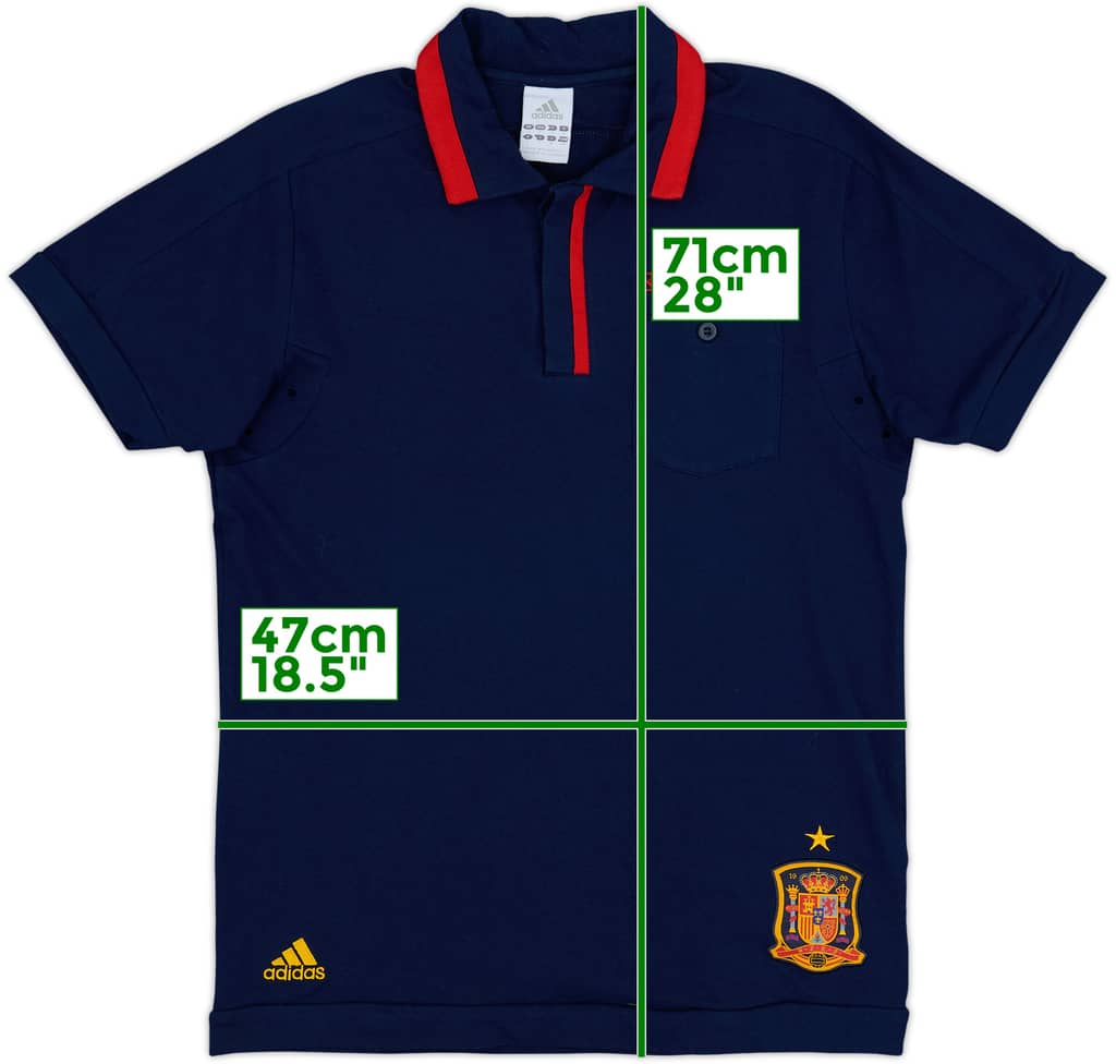 2010-11 Spain adidas Polo Shirt - 8/10 - (S)