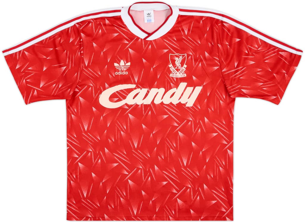 1989-91 Liverpool Camiseta Local - 4/10 - (L)
