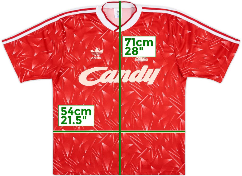 1989-91 Liverpool Camiseta Local - 4/10 - (L)