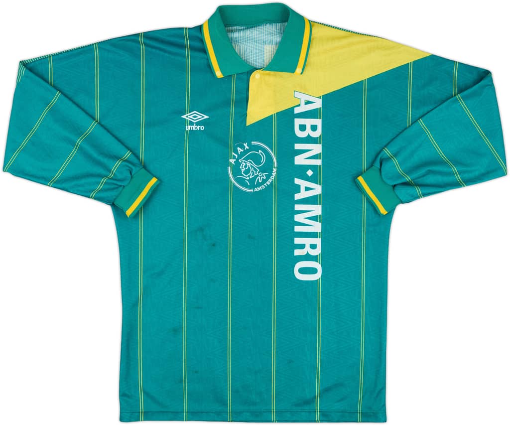 1991-93 Ajax Match Issue Away L/S Shirt #12