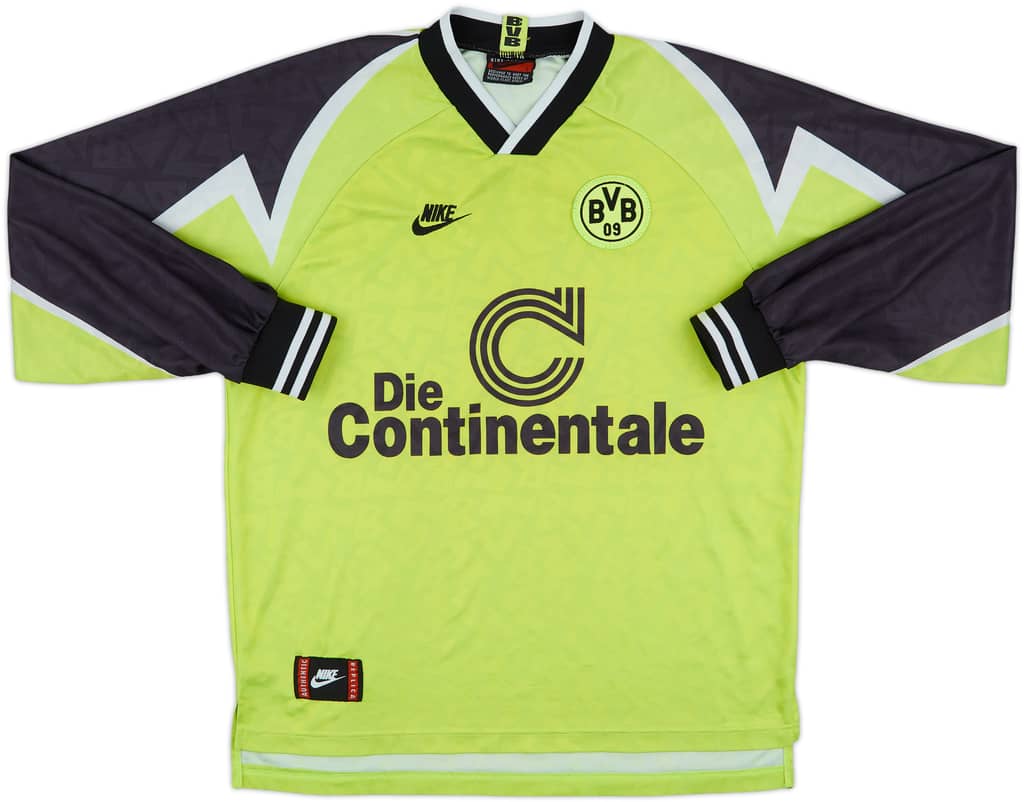 1995-96 Borussia Dortmund Home L/S Shirt - 7/10 - (L)