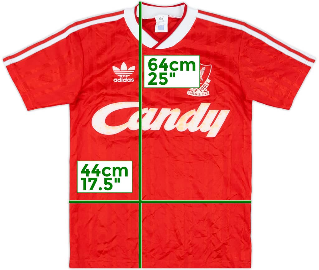 1988-89 Liverpool Home Shirt - 7/10 - (S)