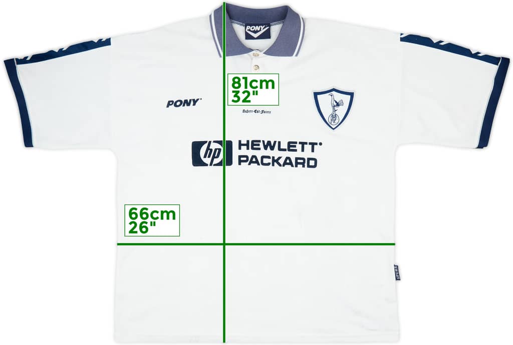 1995-97 Tottenham Home Shirt - 5/10 - (XXL)
