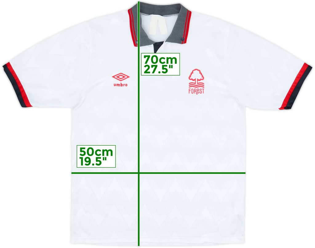 1989-91 Nottingham Forest Away Shirt - 8/10 - (S)
