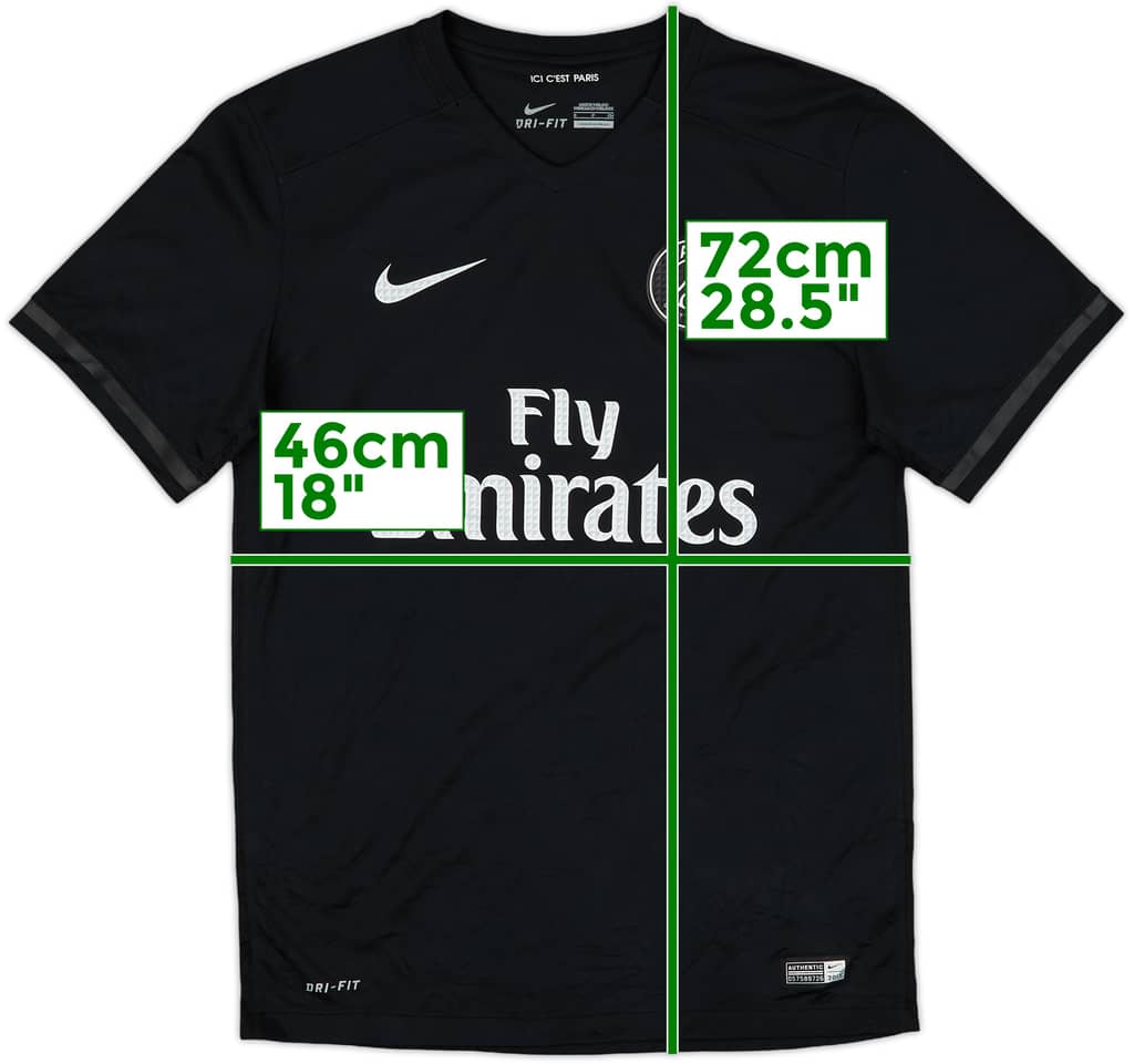 2015-16 Paris Saint-Germain Third Shirt - 10/10 - (S)