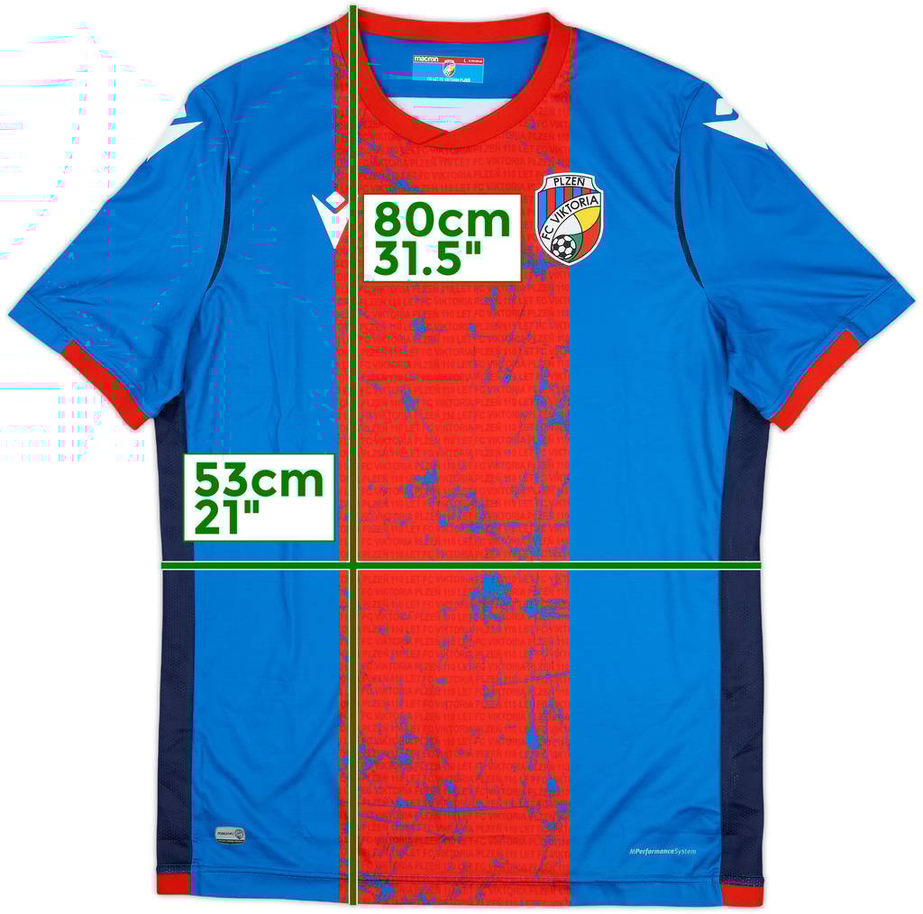 2021-22 Viktoria Plzen Home Shirt - 9/10 - (L)