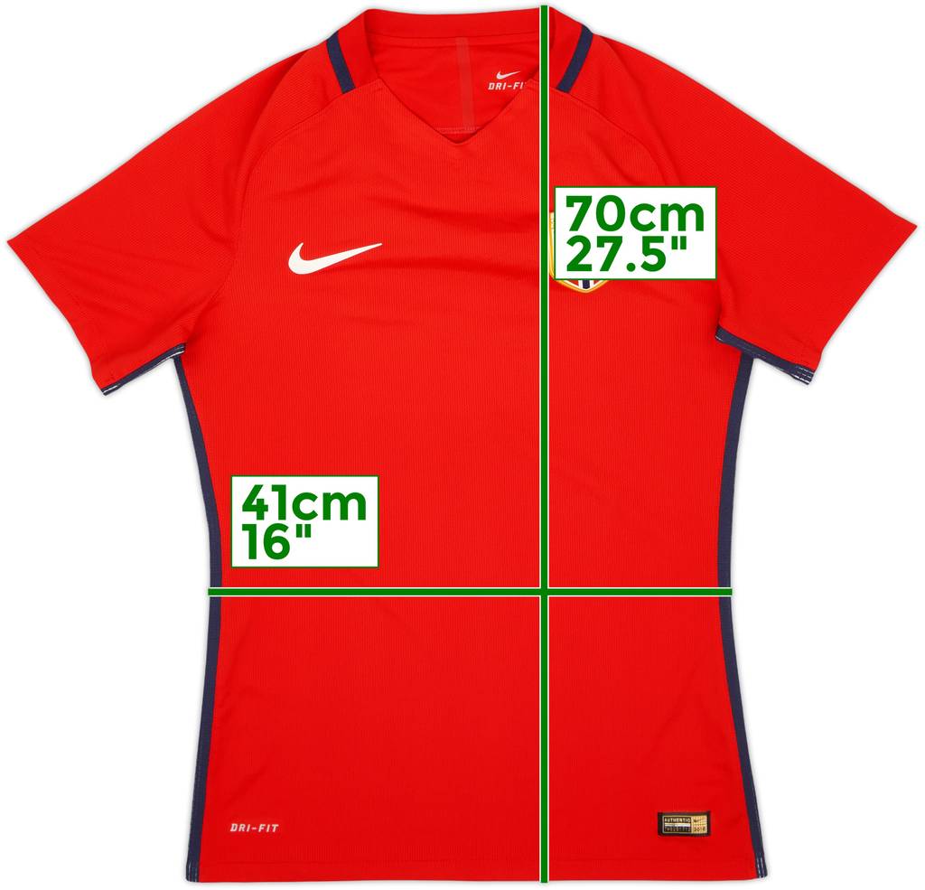 2016-18 Norway Player Issue Home Shirt - 7/10 - (M)