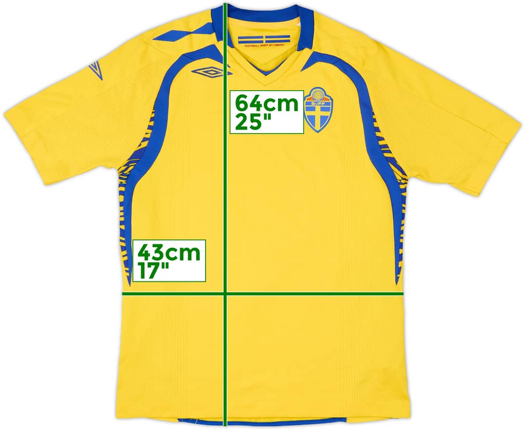 2008-09 Sweden Home Shirt - 7/10 - (L.Boys)
