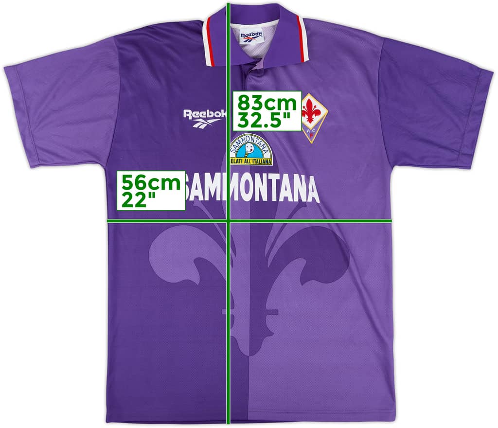 1995-96 Fiorentina Home Shirt - 8/10 - (L)