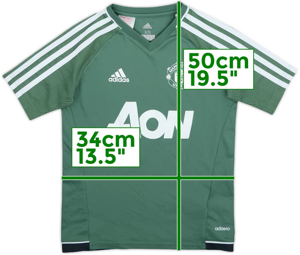 2017-18 Manchester United adizero Training Shirt - 7/10 - (S.Boys)