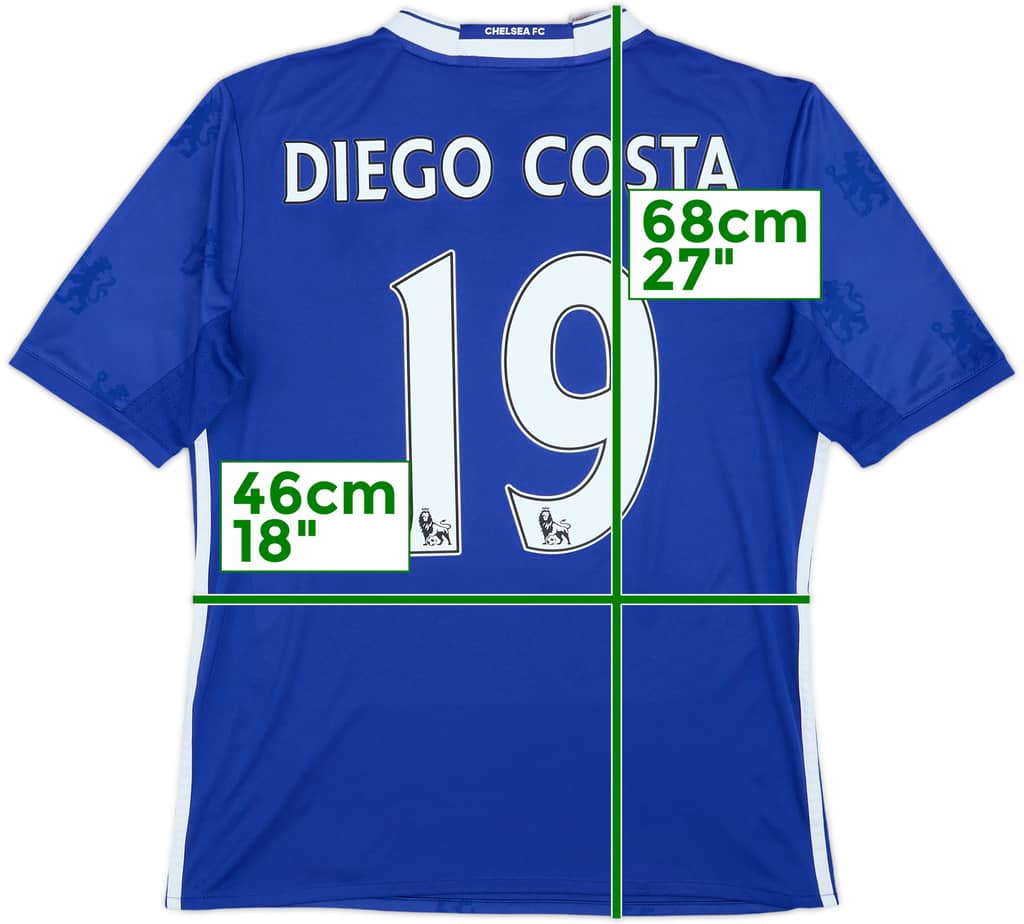 2016-17 Chelsea Home Shirt Diego Costa #19 - 7/10 - (XL.Boys)