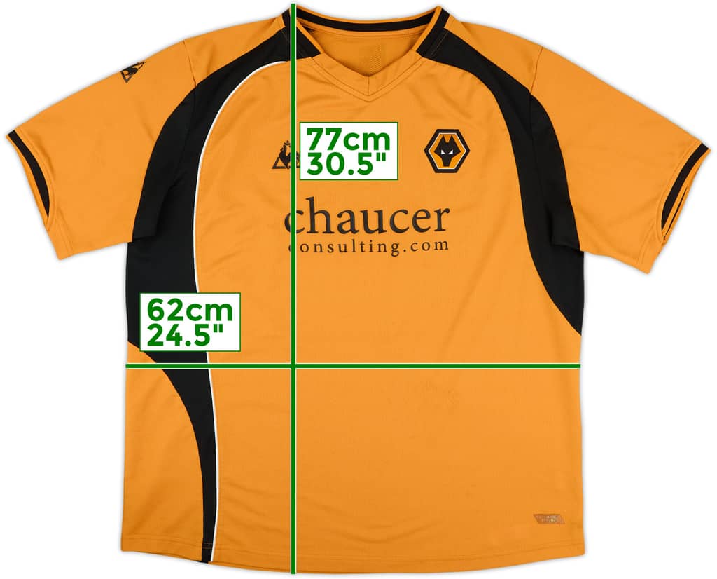 2008-09 Wolves Home Shirt - 9/10 - (XL)
