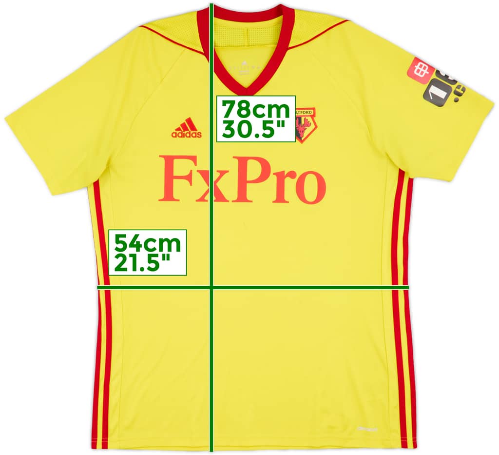 2017-18 Watford Home Shirt - 7/10 - (L)