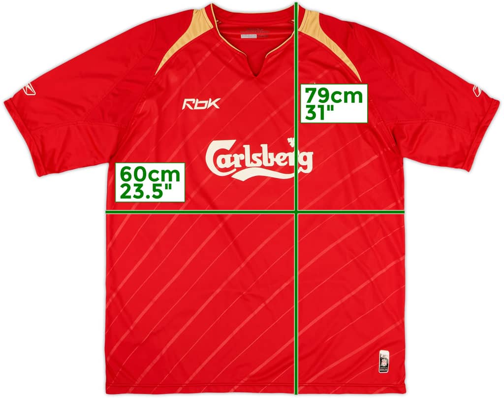 2005-06 Liverpool CL Home Shirt - 7/10 - (XL)