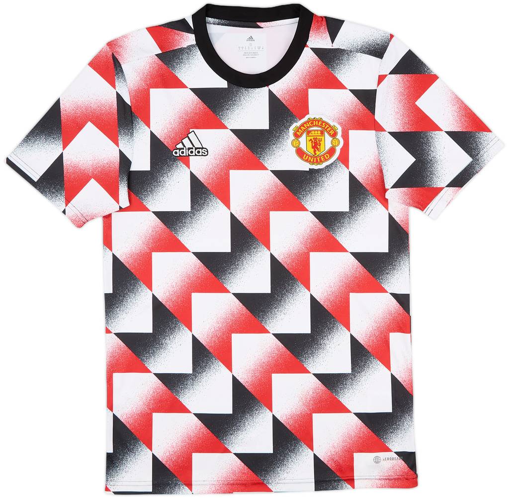 2022-23 Manchester United adidas Pre-Match Training Shirt - 9/10 - (S)