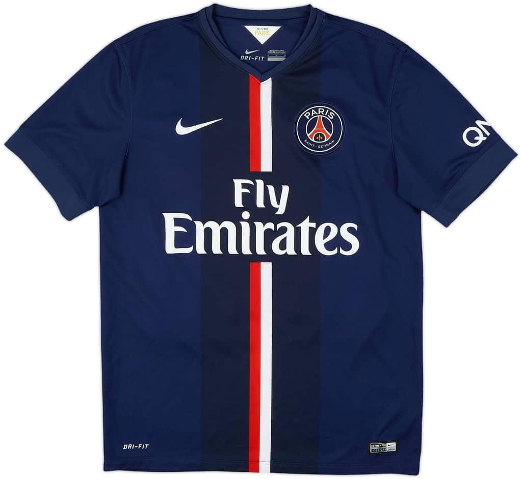 2014-15 Paris Saint-Germain Home Shirt Ibrahimovic #10 - 8/10 - (M)